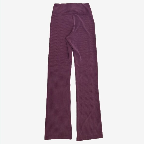 Lululemon Ribbed Softstreme Flare Pants Garnet Red 2 High Rise Lounge Yoga - Picture 11 of 16